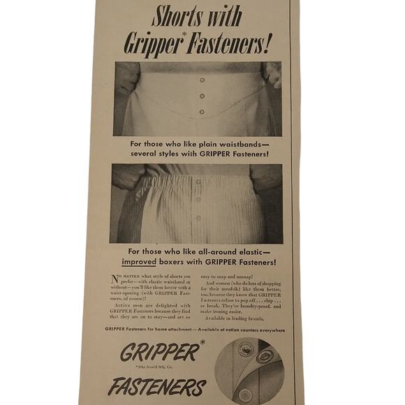 Men's‎ Fashion Underwear - Vtg 1950 Orig Retro PRINT AD - Gay Interest Ephemera - Picture 7 of 7